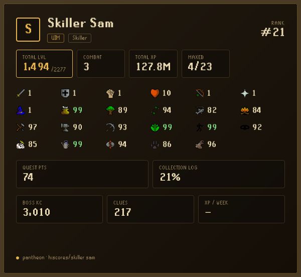Skiller Sam signature preview